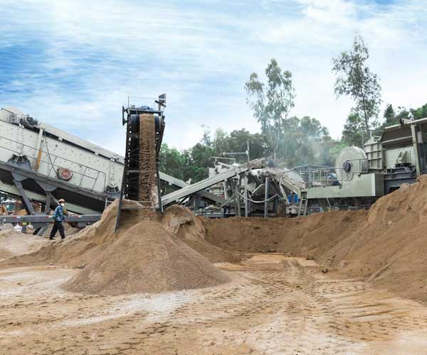 Sand Production with a Pebble Crushing Plant